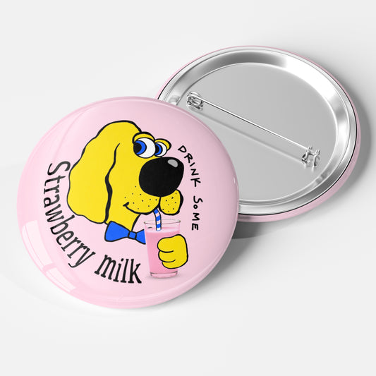 Strawberry Milk Badge