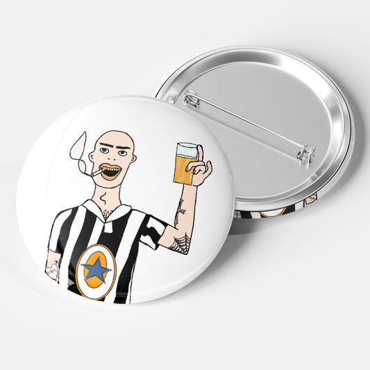 Baldy Locks Badge